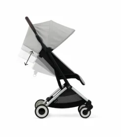 Cybex Orfeo Compact Stroller + Aton G SensorSafe Travel System Bundle - Lava Grey / Lava Grey -Britax || Graco || Maxi-Cosi Shop cybex orfeo compact stroller aton g sensorsafe travel system bundle lava grey lava grey 9