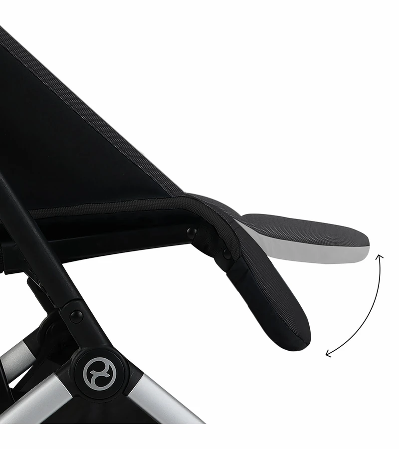 Cybex Orfeo Compact Stroller + Aton G SensorSafe Travel System Bundle - Moon Black / Moon Black 4 Cybex Orfeo Compact Stroller + Aton G SensorSafe Travel System Bundle - Moon Black / Moon Black - Image 4