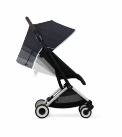 Cybex Orfeo Compact Stroller + Aton G SensorSafe Travel System Bundle - Ocean Blue / Moon Black -Britax || Graco || Maxi-Cosi Shop cybex orfeo compact stroller aton g sensorsafe travel system bundle ocean blue moon black 9