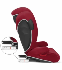 Cybex Solution B2-fix +Lux Booster Seat - Dynamic Red 9 Cybex Solution B2-fix +Lux Booster Seat - Dynamic Red -Britax || Graco || Maxi-Cosi Shop cybex solution b2 fix lux booster seat dynamic red 167