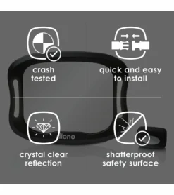 Diono Easy View XXL Mirror 13 Diono Easy View XXL Mirror -Britax || Graco || Maxi-Cosi Shop diono easy view xxl mirror 12