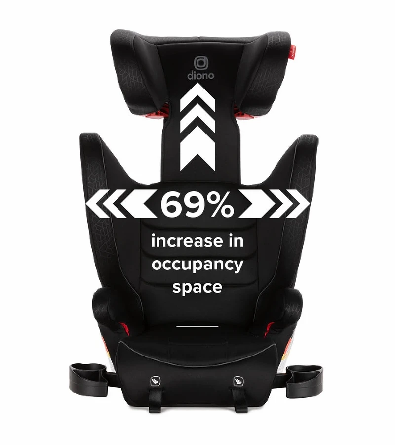 Diono Monterey 2XT Latch 2-in-1 Booster Car Seat - Black 4 Diono Monterey 2XT Latch 2-in-1 Booster Car Seat - Black - Image 4