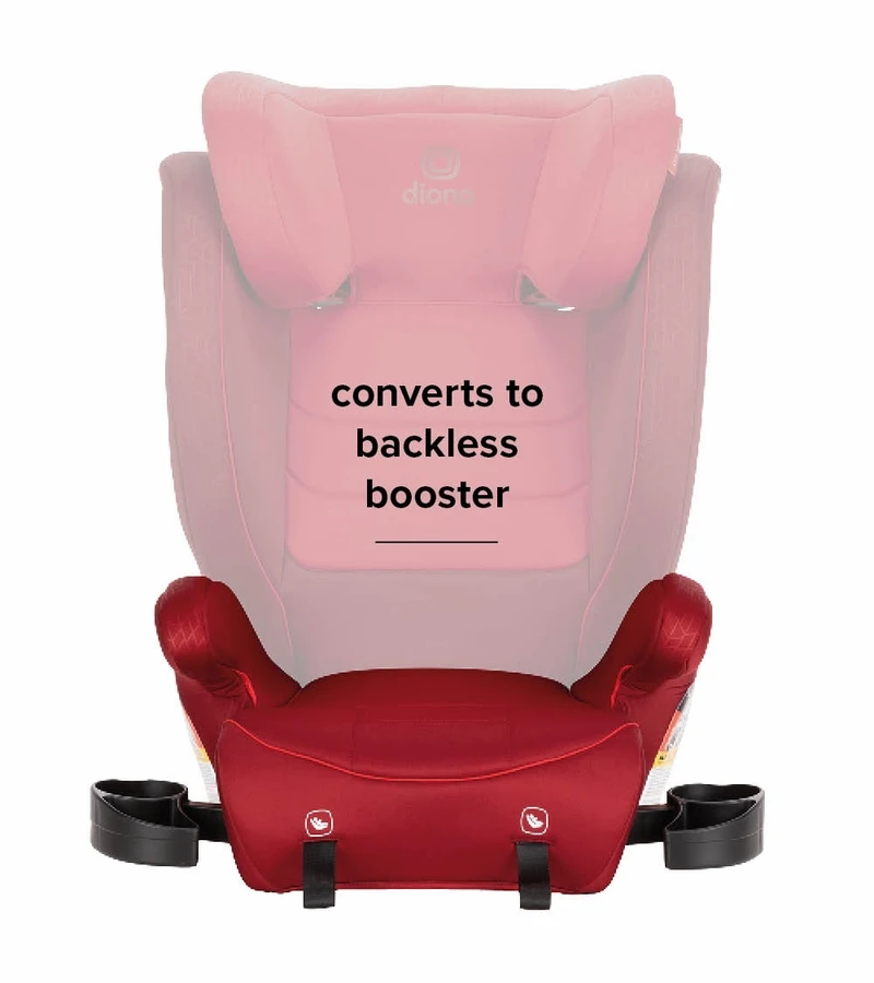 Diono Monterey 2XT Latch 2-in-1 Booster Car Seat - Red 3 Diono Monterey 2XT Latch 2-in-1 Booster Car Seat - Red - Image 3
