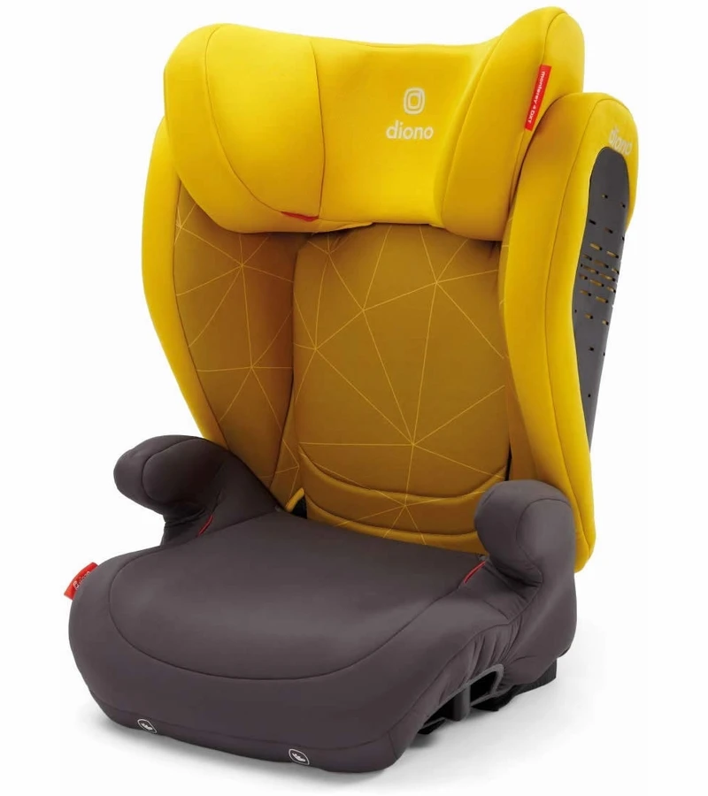 Diono Monterey 4DXT High Back Belt Positioning Booster Car Seat - Yellow Sulphur 2 Diono Monterey 4DXT High Back Belt Positioning Booster Car Seat - Yellow Sulphur - Image 2