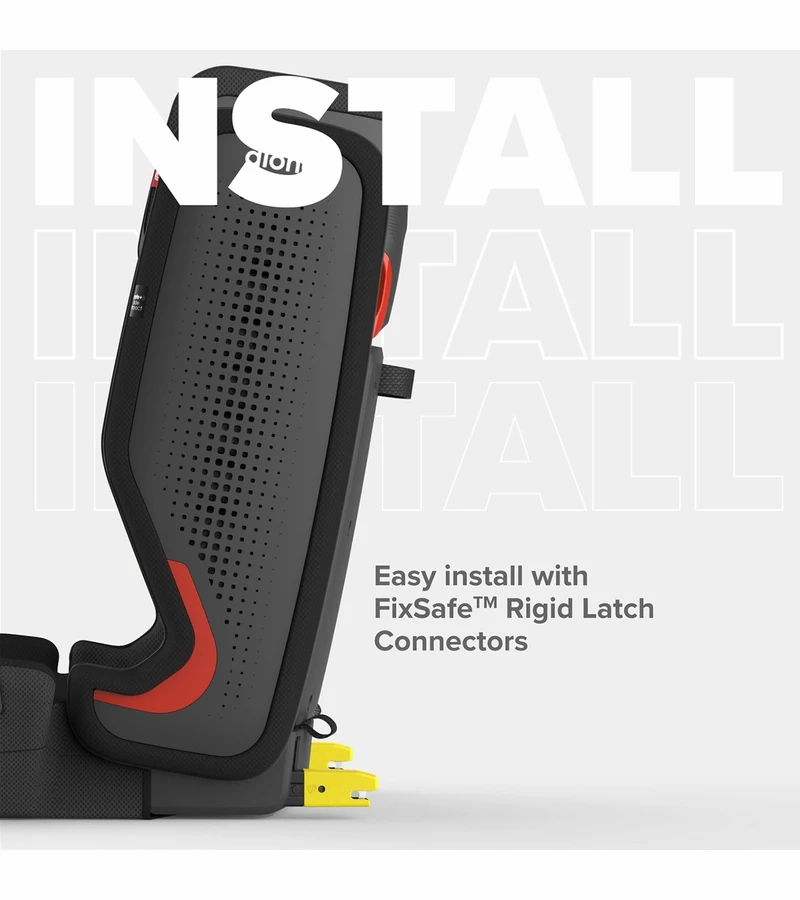 Diono Monterey 5iST FixSafe Belt Positioning High Back Booster Car Seat - Red Cherry 6 Diono Monterey 5iST FixSafe Belt Positioning High Back Booster Car Seat - Red Cherry - Image 6