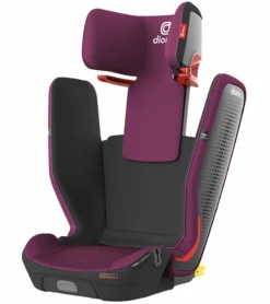 Diono Monterey 5iST FixSafe Belt Positioning High Back Booster Car Seat - Purple Plum