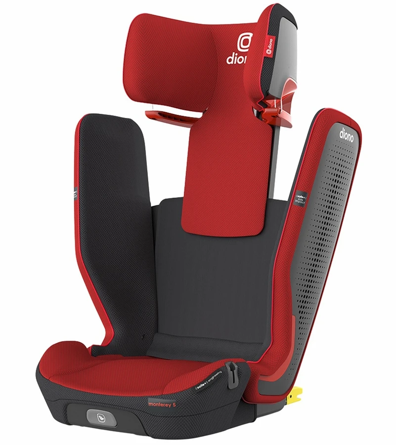 Diono Monterey 5iST FixSafe Belt Positioning High Back Booster Car Seat - Red Cherry 1 Diono Monterey 5iST FixSafe Belt Positioning High Back Booster Car Seat - Red Cherry