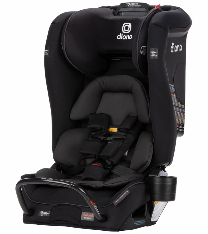 Diono Radian 3 RXT Safe+ Narrow All-in-One Convertible Car Seat - Black Jet 1 Diono Radian 3 RXT Safe+ Narrow All-in-One Convertible Car Seat - Black Jet
