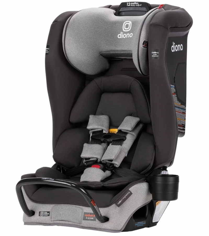 Diono Radian 3 RXT Safe+ Narrow All-in-One Convertible Car Seat - Gray Slate 1 Diono Radian 3 RXT Safe+ Narrow All-in-One Convertible Car Seat - Gray Slate