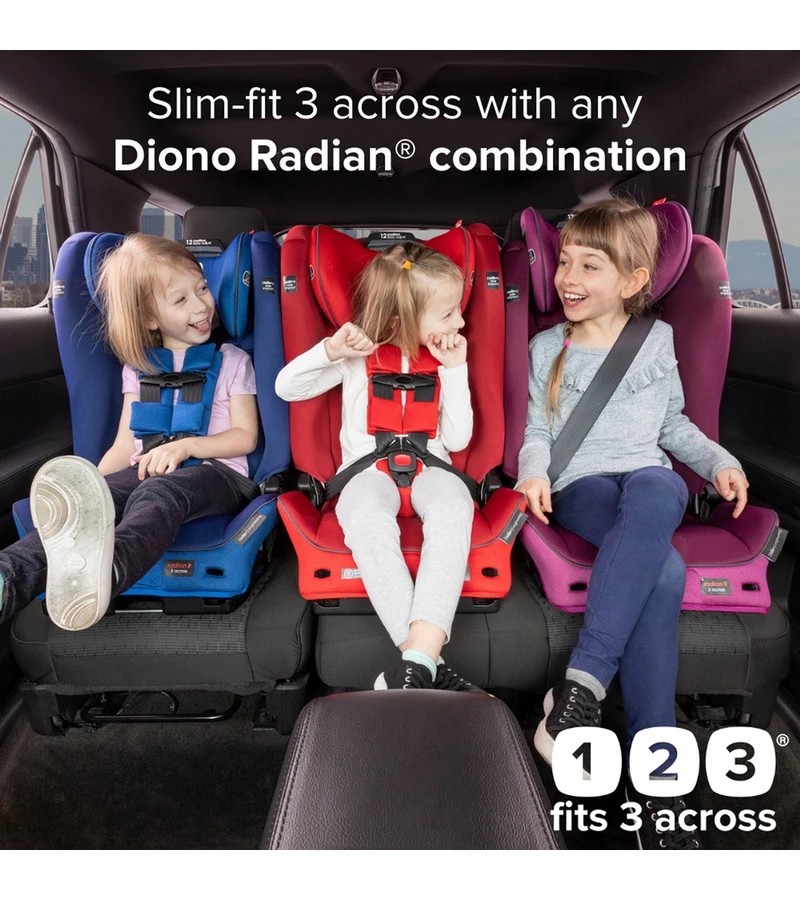 Diono Radian 3 RXT Safe+ Narrow All-in-One Convertible Car Seat - Gray Slate 2 Diono Radian 3 RXT Safe+ Narrow All-in-One Convertible Car Seat - Gray Slate - Image 2