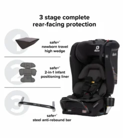 Diono Radian 3 RXT Safe+ Narrow All-in-One Convertible Car Seat - Purple Plum 9 Diono Radian 3 RXT Safe+ Narrow All-in-One Convertible Car Seat - Purple Plum -Britax || Graco || Maxi-Cosi Shop diono radian 3 rxt safe narrow all in one convertible car seat purple plum 11 2