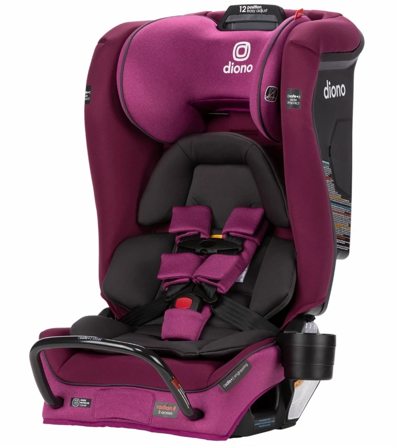 Diono Radian 3 RXT Safe+ Narrow All-in-One Convertible Car Seat - Purple Plum 1 Diono Radian 3 RXT Safe+ Narrow All-in-One Convertible Car Seat - Purple Plum