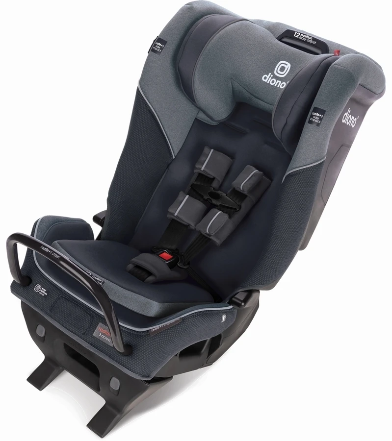 Diono Radian 3QX Ultimate 3 Across All-in-One Convertible Car Seat - Gray Slate 2 Diono Radian 3QX Ultimate 3 Across All-in-One Convertible Car Seat - Gray Slate - Image 2