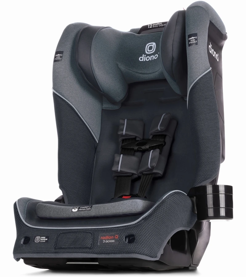 Diono Radian 3QX Ultimate 3 Across All-in-One Convertible Car Seat - Gray Slate 3 Diono Radian 3QX Ultimate 3 Across All-in-One Convertible Car Seat - Gray Slate - Image 3