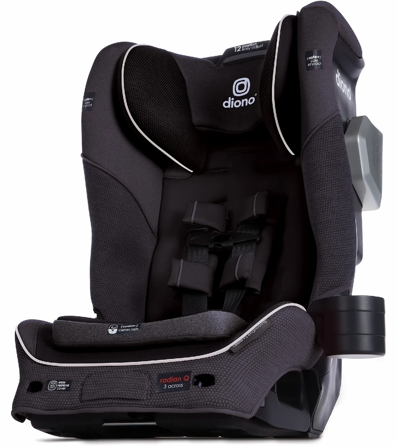 Diono Radian 3QXT Narrow All-in-One Convertible Car Seat - Black Jet 4 Diono Radian 3QXT Narrow All-in-One Convertible Car Seat - Black Jet - Image 4