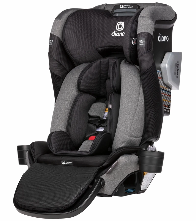 Diono Radian 3QXT+ Narrow All-in-One Convertible Car Seat - Black Jet 1 Diono Radian 3QXT+ Narrow All-in-One Convertible Car Seat - Black Jet