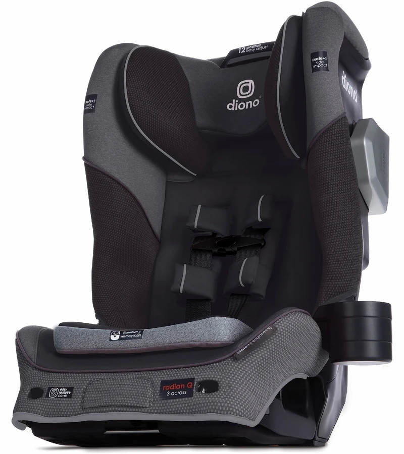 Diono Radian 3QXT Narrow All-in-One Convertible Car Seat - Gray Slate 4 Diono Radian 3QXT Narrow All-in-One Convertible Car Seat - Gray Slate - Image 4