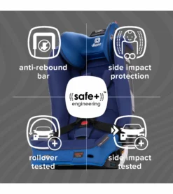 Diono Radian 3R SafePlus All-in-One Convertible Car Seat - Blue Sky 9 Diono Radian 3R SafePlus All-in-One Convertible Car Seat - Blue Sky -Britax || Graco || Maxi-Cosi Shop diono radian 3r safeplus all in one convertible car seat blue sky 9