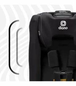 Diono Radian 3R SafePlus All-in-One Convertible Car Seat - Jet Black 11 Diono Radian 3R SafePlus All-in-One Convertible Car Seat - Jet Black -Britax || Graco || Maxi-Cosi Shop diono radian 3r safeplus all in one convertible car seat jet black 10