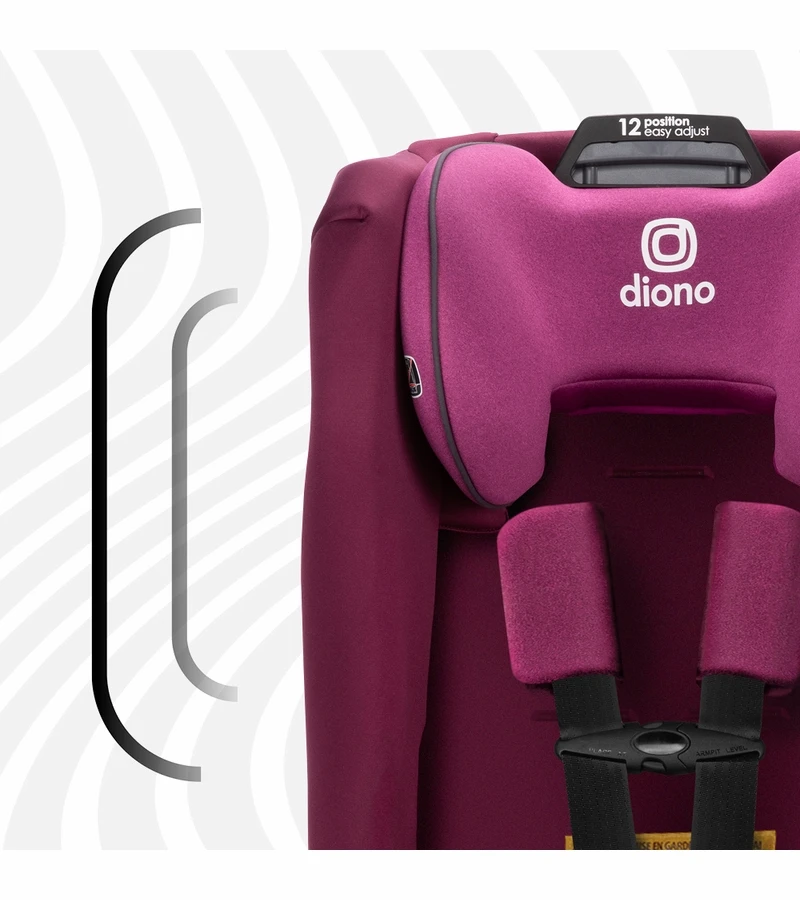 Diono Radian 3R SafePlus All-in-One Convertible Car Seat - Purple Plum 5 Diono Radian 3R SafePlus All-in-One Convertible Car Seat - Purple Plum - Image 5