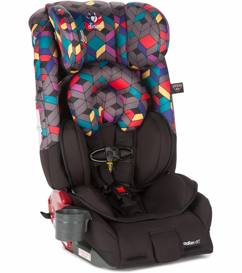 Diono Radian RXT Convertible + Booster Car Seat - Yellow Geo 1 Diono Radian RXT Convertible + Booster Car Seat - Yellow Geo