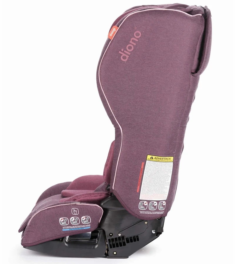 Diono Rainier 2 AXT All-in-One Convertible Car Seat + Booster - Plum 4 Diono Rainier 2 AXT All-in-One Convertible Car Seat + Booster - Plum - Image 4
