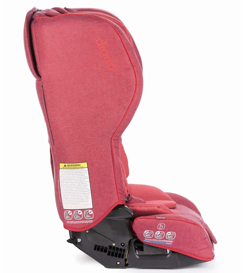 Diono Rainier 2 AXT All-in-One Convertible Car Seat + Booster - Red 5 Diono Rainier 2 AXT All-in-One Convertible Car Seat + Booster - Red - Image 5