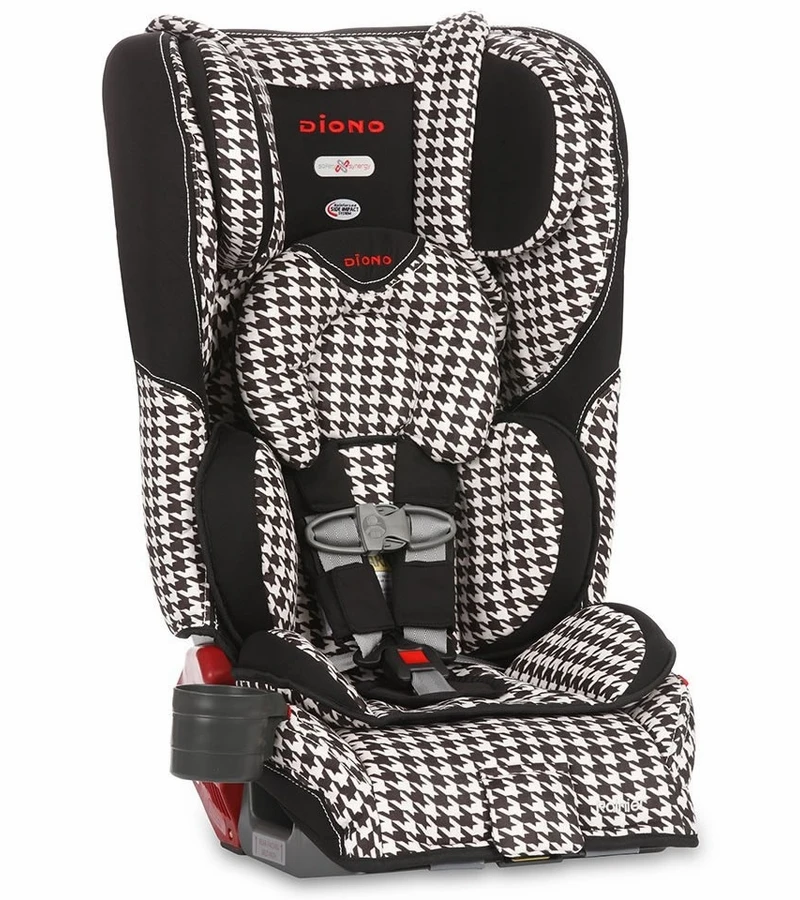 Diono Rainier All-In-One Convertible Car Seat - White Houndstooth 1 Diono Rainier All-In-One Convertible Car Seat - White Houndstooth