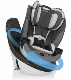 Evenflo GOLD SensorSafe Revolve 360 Slim 2-in-1 Rotational Convertible Car Seat - Pearl