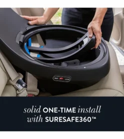 Evenflo GOLD SensorSafe Revolve 360 Slim 2-in-1 Rotational Convertible Car Seat - Pearl -Britax || Graco || Maxi-Cosi Shop evenflo gold sensorsafe revolve 360 slim rotational all in one convertible car seat pearl 129