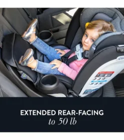 Evenflo GOLD SensorSafe Revolve360 Extend Rotational All-In-One Convertible Car Seat - Opal Pink -Britax || Graco || Maxi-Cosi Shop evenflo gold sensorsafe revolve360 extend rotational all in one convertible car seat opal pink 150