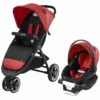 Evenflo GOLD SensorSafe Verge3 Smart Travel System With SecureMax Smart Infant Car Seat - Garnet Red