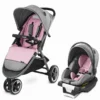Evenflo GOLD SensorSafe Verge3 Smart Travel System With SecureMax Smart Infant Car Seat - Opal Pink