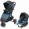 Evenflo GOLD SensorSafe Verge3 Smart Travel System With SecureMax Smart Infant Car Seat - Sapphire Blue