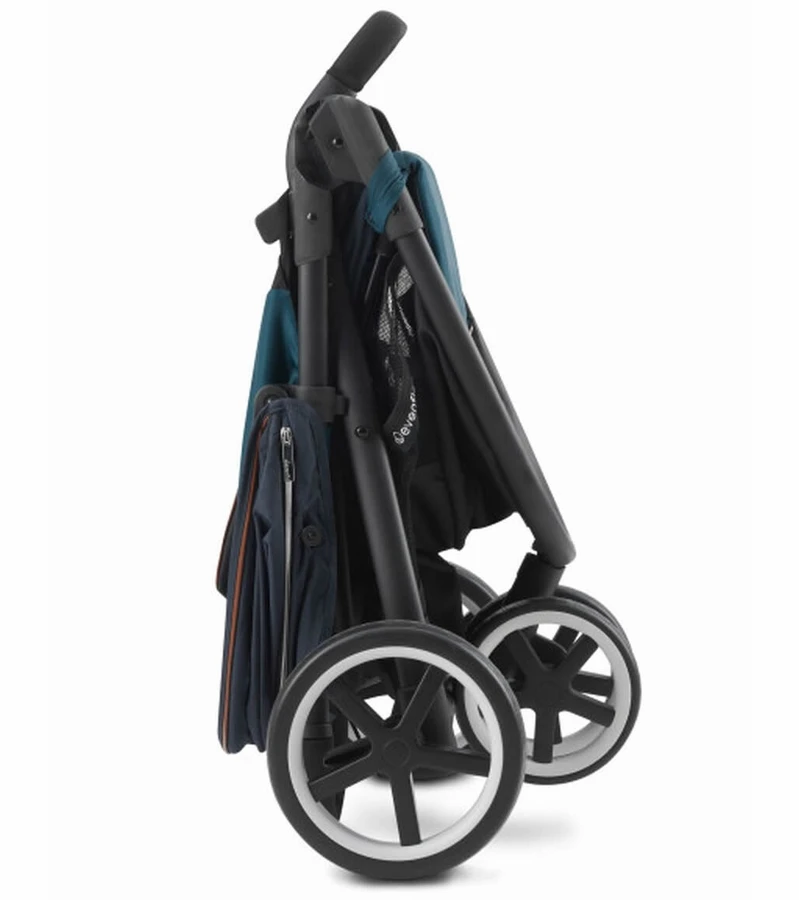 Evenflo GOLD SensorSafe Verge3 Smart Travel System With SecureMax Smart Infant Car Seat - Sapphire Blue 4 Evenflo GOLD SensorSafe Verge3 Smart Travel System With SecureMax Smart Infant Car Seat - Sapphire Blue - Image 4