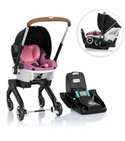 Evenflo GOLD Shyft DualRide Infant Car Seat And Stroller Combo - Opal Pink