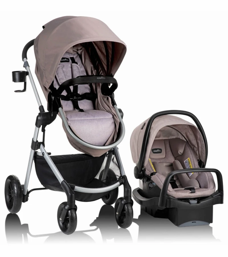 Evenflo Pivot Modular Travel System With SafeMax Infant Car Seat - Sandstone 1 Evenflo Pivot Modular Travel System With SafeMax Infant Car Seat - Sandstone
