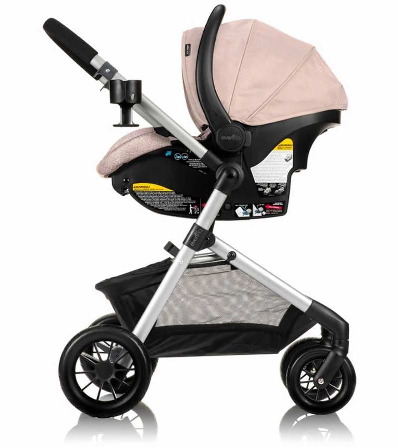 Evenflo Pivot Modular Travel System With SafeMax Infant Car Seat - Sandstone 3 Evenflo Pivot Modular Travel System With SafeMax Infant Car Seat - Sandstone - Image 3