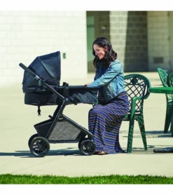 Evenflo Pivot Travel System With SafeMax Infant Car Seat - Casual Gray -Britax || Graco || Maxi-Cosi Shop evenflo pivot travel system with safemax infant car seat casual gray 44