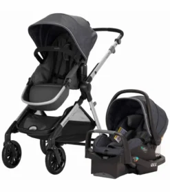 Evenflo Pivot Xpand Modular Travel System With SafeMax Infant Car Seat - Roan