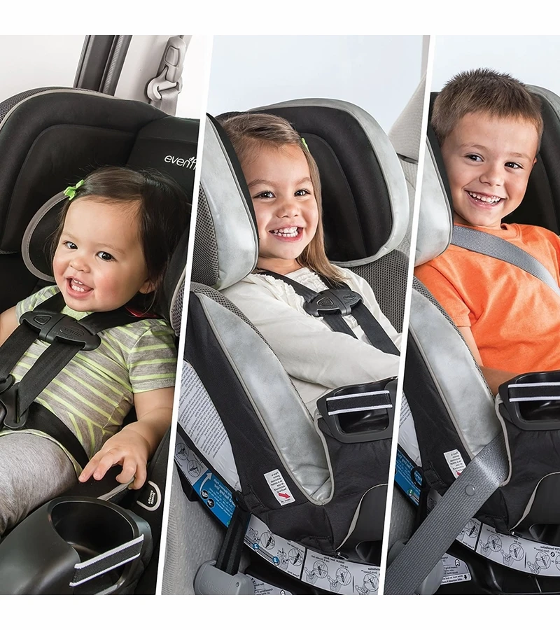 Evenflo Platinum Symphony DLX All-in-One Convertible Car Seat - Ashland Gray 7 Evenflo Platinum Symphony DLX All-in-One Convertible Car Seat - Ashland Gray - Image 7