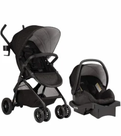 Evenflo Sibby Travel System With LiteMax 35 Infant Car Seat - Charcoal