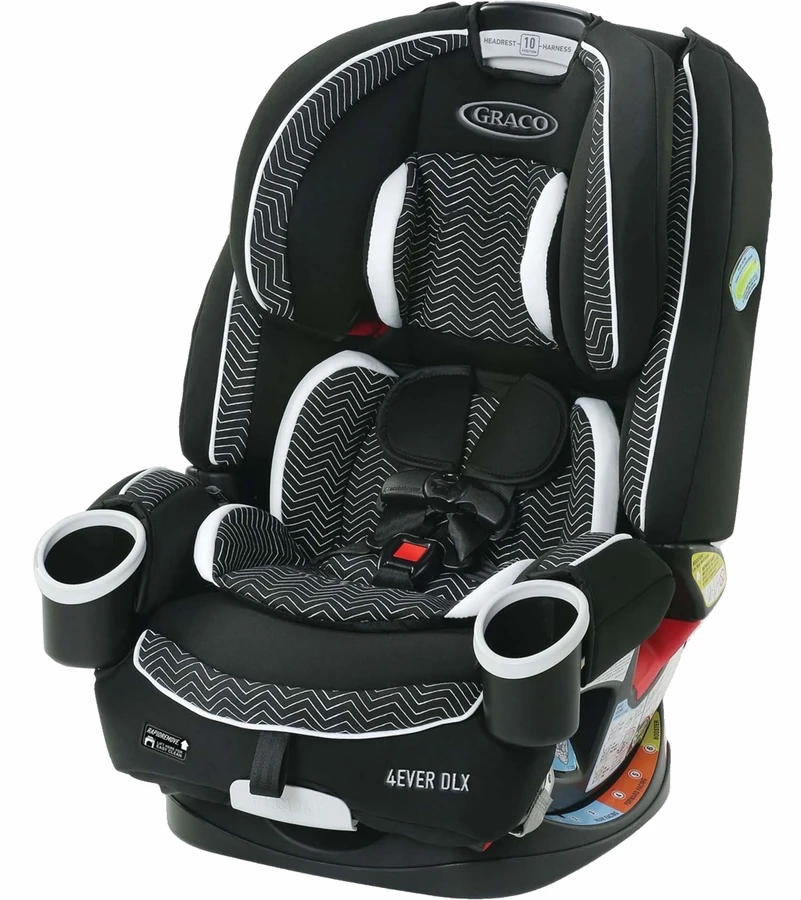 Graco 4Ever DLX 4-in-1 All-in-One Convertible Car Seat - Zagg 1 Graco 4Ever DLX 4-in-1 All-in-One Convertible Car Seat - Zagg