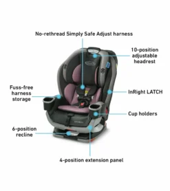 Graco Extend2Fit 3-in-1 All-in-One Convertible Car Seat - Norah 9 Graco Extend2Fit 3-in-1 All-in-One Convertible Car Seat - Norah -Britax || Graco || Maxi-Cosi Shop graco extend2fit 3 in 1 all in one convertible car seat norah 111