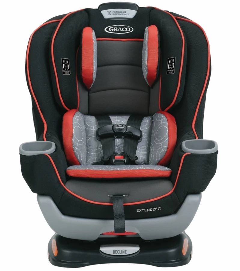 Graco Extend2Fit Convertible Car Seat - Solar 3 Graco Extend2Fit Convertible Car Seat - Solar - Image 3
