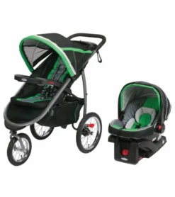 Graco FastAction Fold Jogger Click Connect Travel System - Fern