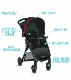 Graco FastAction SE Travel System - Hilt -Britax || Graco || Maxi-Cosi Shop graco fastaction se travel system hilt 159