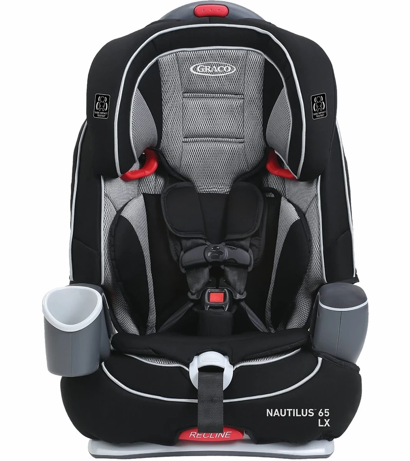Graco Nautilus 65 LX 3-in-1 Harness Booster Car Seat - Matrix 2 Graco Nautilus 65 LX 3-in-1 Harness Booster Car Seat - Matrix - Image 2