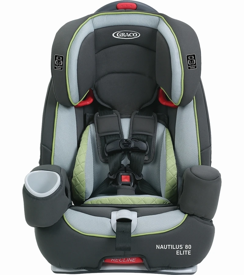 Graco Nautilus 80 Elite 3-in-1 Harness Booster Car Seat - Go Green 1 Graco Nautilus 80 Elite 3-in-1 Harness Booster Car Seat - Go Green