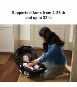 Graco SnugRide SnugFit 35 Infant Car Seat - Gotham -Britax || Graco || Maxi-Cosi Shop graco snugride snugfit 35 infant car seat gotham 153